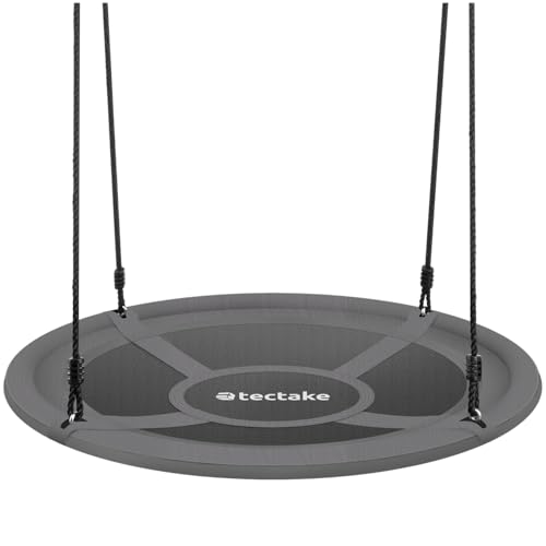 tectake® Nestschaukel, Korbschaukel bis 120 kg belastbar, Schaukel für...