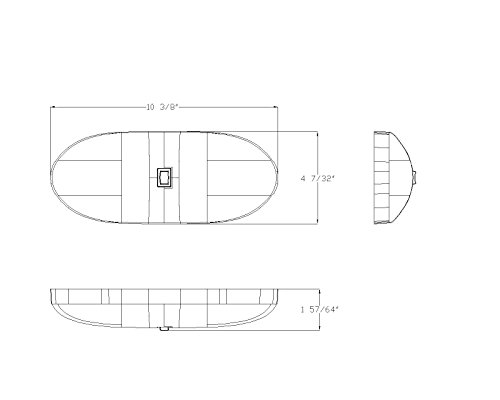 Lumitronics Rv 12V Double Led Ceiling Dome Light - On/Off Switch - Removable Lenses #TOP7