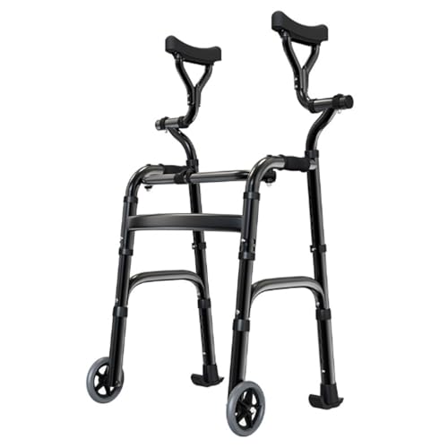 Déambulateur support vertical pour personnes handicapées avec accoudoirs ergonomiques - 2