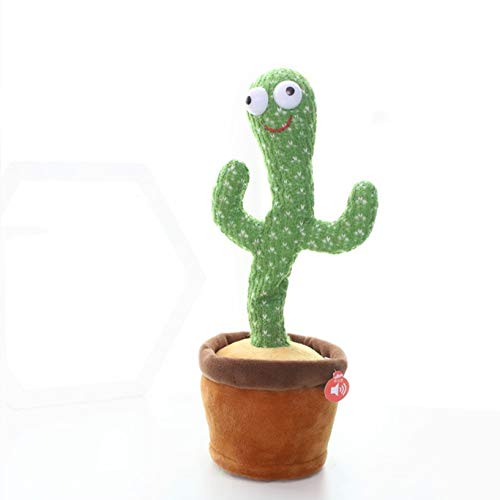 HYG Cactus Plush Toys Dancing Cactus Electronic Dancing Cactus Lovely Singing Cactus Plush Cactus Toys Interesting Children's Toys Children's Early Education
