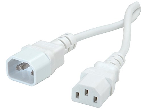 Preisvergleich Produktbild Value Apparate-Verbindungskabel, weiss 1,8m