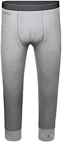 Schöffel Merino-Pantalones Cortos Deportivos (Talla M) Calzoncillos Largos Que regulan la Temperatura, Leggings térmicos Transpirables en Longitud 3/4, Hombre, Gris ópalo, Extra-Large Cover