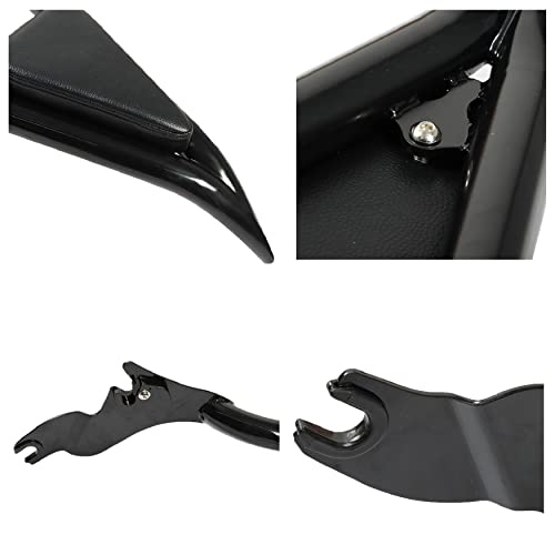 Wflnhb Motorcycle 22Inch Detachable Sissy Bar Passenger Pointed Rear Backrest With Cushion Pad Replacement For Touring Road King Street Glide Electra Glide Road Glide 2009-2021 #TOP5