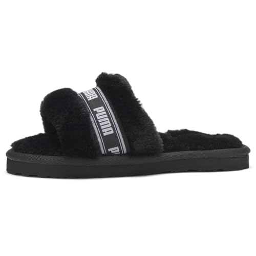 PUMA Toddler Girls Fluff Slide Casual Sandals Casual - Black3