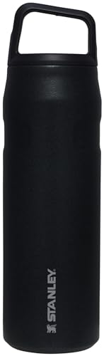 Image of Stanley IceFlow Cap and Carry Water Bottle | Wide Mouth Twist Lid | Lightweight & Leakproof for Travel & Sports | Insulated Stainless Steel | BPA-Free