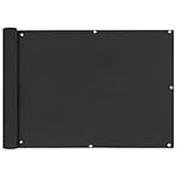 tidyard Balkonsichtschutz Balkonverkleidung Balkon Sichtschutz UV-Schutz Oxfordgewebe Wasserdicht Aluminium?sen + 12 m PE-Seil Gr??e