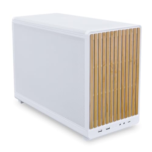 LIANLI コンパクトPCケース A3-mATX-WD White 木製フロントパネル 容量26.3リットル Micro ATX/Mini-ITX規格対応 360mmラジエーター搭載可能 ATX/SFX/SFX-L電源対応 日本正規代理店品