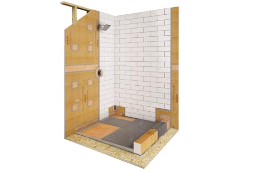 All-in-one Waterproof Linear Shower Kit: 36"x72" Offset Shower Pan (Tray), 32" Center Outlet Channel Body Drain (KL1V60E80), Tileable Design Grate Assembly (KL1DRE80) - Image 4