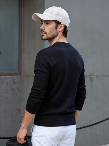 Elevate His Wardrobe: 100% Pure New Wool Men’s Sweater - Timeless & Adaptable for Office & Weekend4