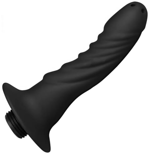 Silicone Shower Cleaner Enema Douche System, 4 Holes Handheld Water Shower Nozzle Anal Rinse Vaginal...