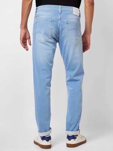 Image of Spykar Men's Skinny Fit Low-Rise Casual Jeans