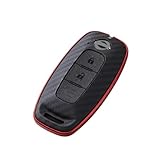 [Deff] ディーフ キーケース 日産新型インテリジェントキーに対応したアラミド繊維ケース (マットブラック/レッド)