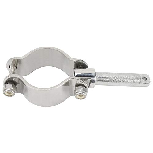 Novelbee 2 Pack Of 316 Stainless Steel Clamp On Oarlocks Or Rowlocks,1-5/8" Tube ;5.3" Length #TOP5