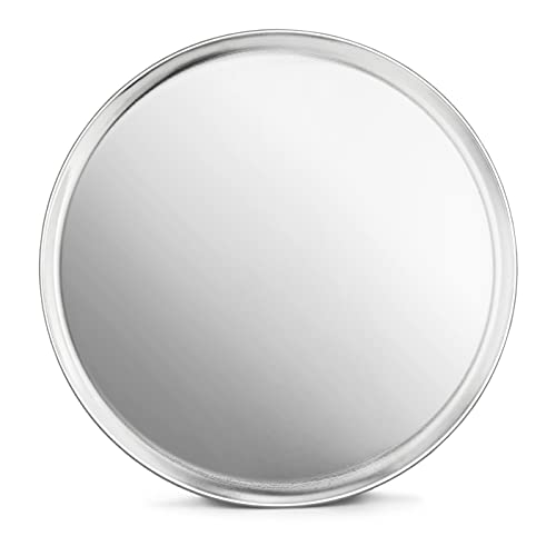 New Star Foodservice | Commercial Aluminum Pizza Tray Pizza Pan Coupe Style (Silver, 14-Inch) #TOP9