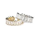 ringe steine seitlich 【Minimalistisches Design】 Dieser Ring ist mit einer gezackten Paspelform gestaltet, und der klare Kristall in der Mitte funkelt, bricht ein bezauberndes Licht in der Sonne und fügt zusätzliche Eleganz und Romantik hinzu.
