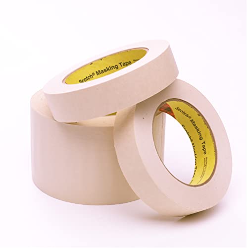 Image of 3M General Purpose Masking Tape 234 Tan, 60 mm x 55 m, 5.9 mil (Pack of 12)