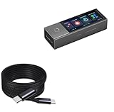 BoxWave Cable Compatible with Timekettle X1 AI Interpreter Hub - DirectSync PD Cable (10ft) - USB-C to USB-C (100W), Long Type C Braided Nylon Alloy Fast Charge - Jet Black