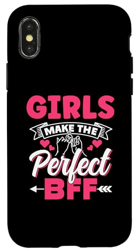Girls Make The Perfect Bff Friends キュート ベストフレンド Bff スマホケース iPhone X/XS 用