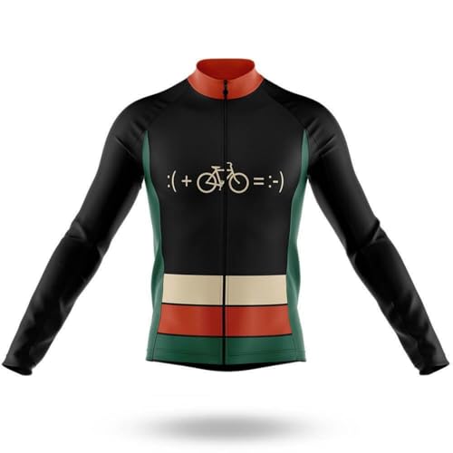 Men's Winter Cycling Jersey Winter Thermal Fleece Windproof