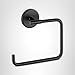 Delta Trinsic (1-Pack) Hand Towel Holder Matte Black Towel Racks for Bathroom Wall Square Towel Ring Holder for Bath Towel Hanger for Kitchen, Bathroom Accessories 759460-BL