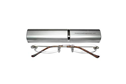 Rimless occhiali da lettura unisex +1.0 Ultra