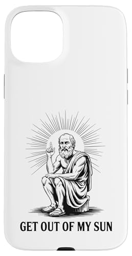 ディオゲネス・ゲット・アウト・オブ・マイ・サン 面白い哲学 スマホケース iPhone 15 Plus 用