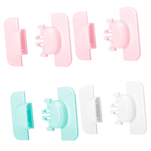 Toddmomy 4 Piezas Cerradura de Seguridad Refrigerador Infantil Bloqueo de Frigorífico Protección de Usar Adultos Material Color Aleatorio Color Aleatorio