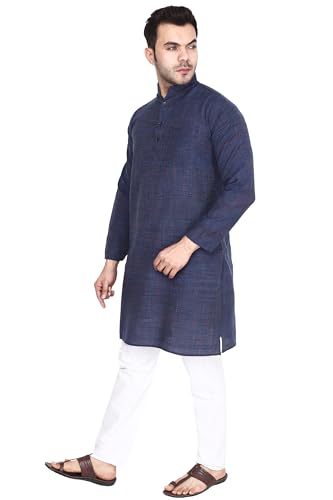 Image of Men's Khadie Cotton Relaxed Straight Kurta