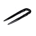 Marycrafts Black Buffalo Horn Simple Small Hair Fork, Hairpick Hair Accessories, Hair Jewelry Handmade 3"