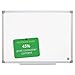 BI-SILQUE VISUAL COMMUNICATION PRODUCTS MA0507790 Earth Gold Ultra Magnetic Dry Erase Boards, 48 x 36, White, Aluminum Frame