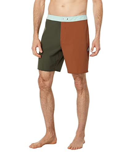 Volcom Bermuda Snapped Liberators 45,72 cm, Preto Enxaguado