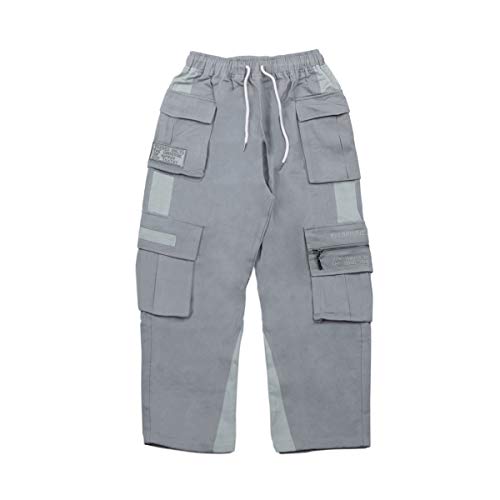 Irypulse Herren Straßenmode Chino Hosen, Cargo Arbeitshose für Jugendliche und Jungen, Lässige Sportliche Hip Hop Kampfhose - Original Design Cover
