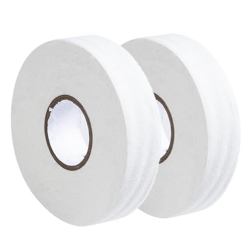 Aurorasports - Aurorasports 2 Roll Hockey Tape Strong Adhesive Athletic Tapes & Wraps for Ice & Roller Hockey Stick, Blade & Handle Protector (White)
