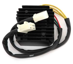 Regulator/Rectifier - Fits Honda CM200 CB400 CM400 CB450T/SC Nighthawk CM450 FT500 GB500 - Kymco Bet & Win 150 Grand Vista People Xciting 250 - Works w/Lead Acid, Gel + Lithium