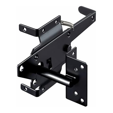 skysen Carbon Steel Vinyl Wood Fence Post Mount Gate Latch(2066-cs-p) Cover