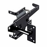skysen Carbon Steel Vinyl Wood Fence Post Mount Gate Latch(2066-cs-p)
