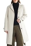 Orolay Women's Single Breasted Trench Coat Mid-Long Outerwear, Beige, S