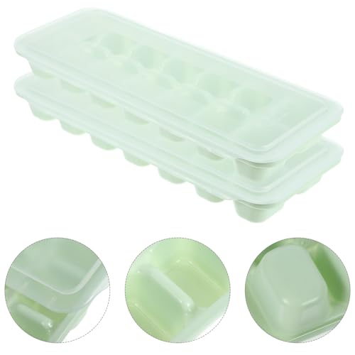 Molde para cubitos de hielo verde transparente 2 piezas miniatura 5