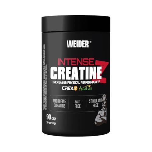 Weider Intense Creatin Z (90 Kapseln) Kapseln Pure Creatin CreaZ, mit AstraGin Verbesserung der Absorption bis zu 33%, 3g Kreatin/Portion, zur Steigerung der körperlichen Leistungsfähigkeit (30