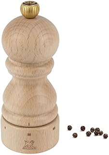PEUGEOT - Paris u'Select 12 cm Pepper Mill - 6 Predefined Grind Settings - Made With PEFC Certified Wood - Made In France - Natural Colour