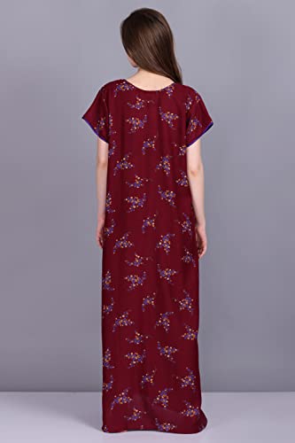 Image of Women's Alpine Mix Print Maxi Nightgown
