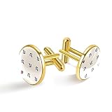 [Productos y accesorios] - Un par de gemelos (dos paquetes), gemelos de metal para hombres, con una caja de regalo