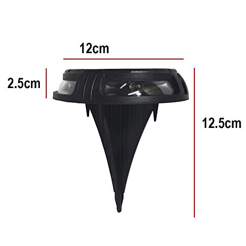 Luminaria Solar Led Rgb 2 unidades Grama Spot e Balizador Colorido Espeto Jardim Parede Festas e Eve