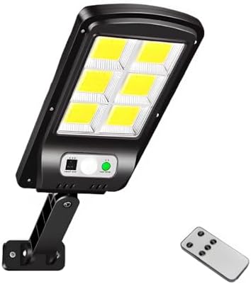 Luminária Solar Refletor Poste Super Potente Led Sensor de Presen...