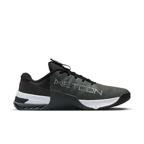 Nike Nike Men's Metcon 8 Training Shoes, Black White Dk Smoke Grey Smoke Grey, 7 US