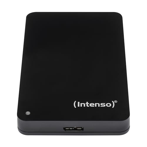 Intenso 2,5' Portable Hard Drive 1TB - Externe Festplatte mit Super Speed USB 3.2 Gen 1x1 – Schneller Speicher im kompakten Design, 5400 U/min, 8 MB Cache, Plug & Play, Certified refurbished, schwarz
