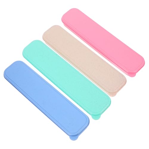 VALICLUD 4個ポータブルカトラリー収納ボックス 軽量製 防水フタ付き 食器収納ケース フォーク スプーン 箸対応 トラベル用携帯食