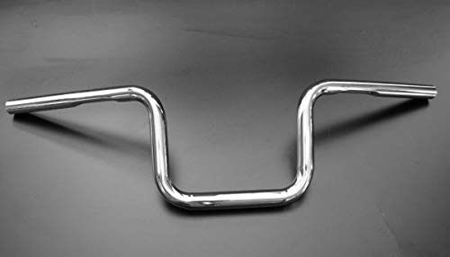 Guidon Drag Bar Chromé 25 Mm Pour Harley Custom Bobber Chopper - Longueur 950 Mm, Hauteur 155 Mm - Universel