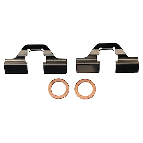 Image of TRQ Rear Brake Caliper Set Zinc Coated Brackets Compatible with 1999 Audi A6 1998-2004 A6 Quattro 2001-2005 Allroad Quattro 2000-2005 Volkswagen Passat