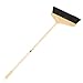 jojofuny Horsehair Hand Brush Push Broom Brush for Shop, Deck, Garage, Concrete,Indoor and Outdoor Broom